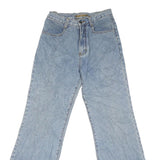 CBS Womens Relaxed Blue Jeans Denim Light W28 L31 Zip Pockets