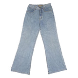 CBS Womens Relaxed Blue Jeans Denim Light W28 L31 Zip Pockets