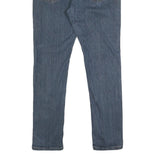 DICKIES Mens Slim Blue Denim Slim Jeans W34 L30 Cotton Blend Zip Casual