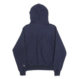 CHAMPION REVERSE WEAVE Mens Navy Hoodie S Cotton Blend Pullover Sweatshirt