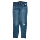 Levis Skinny Jeans - 30W UK 10 Blue Cotton