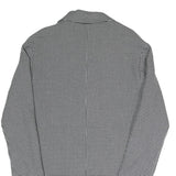 PULL&BEAR Womens Black & White Check Tailored Blazer S Polyester Blend Woven