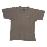AIR JORDAN Mens Brown & Yellow Graphic T-Shirt L Short Sleeve Crew Neck Casual