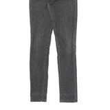 LEVI'S Womens Slim Black Denim Jeans W25 L30 Cotton Blend Zip Classic Skinny Fit