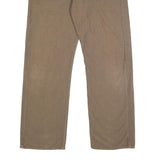 TOMMY HILFIGER Mens Cotton Beige Relaxed Straight Trousers W36 L32 Casual