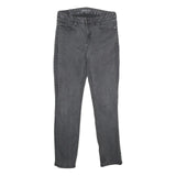 CALVIN KLEIN JEANS Womens Slim Black Denim Dark Zip W30 L30 Stylish Casual