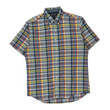 New York Fit Tommy Hilfiger Checked Short Sleeve Shirt - Large Multicoloured Cotton