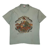 New Mexico Anvil Single Stitch T-Shirt - XL Green Cotton