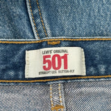 501 Levis Jeans - 32W 30L Blue Denim