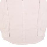 YVES SAINT LAURENT Mens Pale Pink Shirt M Button Collar Polyester Blend