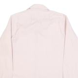 YVES SAINT LAURENT Mens Pale Pink Shirt M Button Collar Polyester Blend