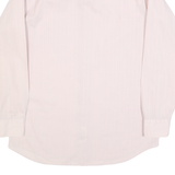 YVES SAINT LAURENT Mens Pale Pink Shirt M Button Collar Polyester Blend