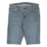 WRANGLER Mens Denim Blue Casual Shorts L W36 Cotton Blend Relaxed Fit