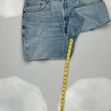 550 Relaxed Fit Levis Denim Shorts - 35W UK 18 Light Wash Cotton