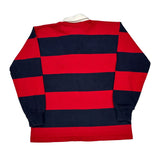 Made In USA Columbiaknit Striped Rugby Shirt - Large Navy Cotton