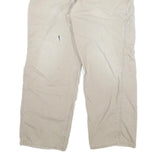 CARHARTT Mens Cotton Blend Beige Relaxed Straight Trousers W36 L27 Workwear Zip