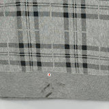 Champion Checked Hoodie - Large Grey Cotton