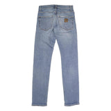 CARHARTT WIP Mens Jeans Blue Regular Straight Denim Medium W30 L33 Cotton Blend