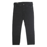 LEVI'S 510 BIG E Mens Jeans Black Regular Skinny Denim Raw W31 L25 Vintage