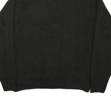 PRONTO UOMO Mens Black Patterned Acrylic Jumper Crew Neck Basic Knit L Casual
