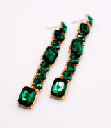 Emerald Cascade Earrings – Luxury Green Statement Earrings
