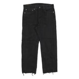 LEVI'S 505 Mens Jeans Black Regular Straight Denim Medium W34 L27 Classic Fit