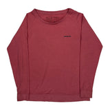 Patagonia Long Sleeve T-Shirt - Small Red Cotton