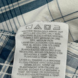 Lee Checked Cargo Shorts - 29W 9L Blue Cotton