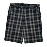 Dickies Checked Shorts - 38W 13L Black Cotton Blend