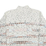 MAURICES Womens Cream Patterned Pullover Jumper Chunky Knit L Comfortable Cozy