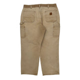 Carhartt Carpenter Trousers - 35W 30L Beige Cotton