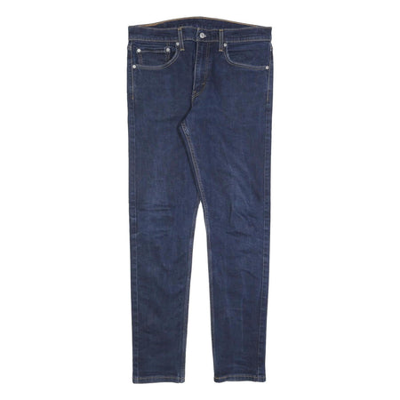 LEVI'S 512 BIG E Mens Slim Jeans Blue Denim W34 L34 Cotton Blend Zip