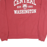 LEAGUE Mens Red Central Washington Crew Neck XL Cotton Pullover Sweatshirt