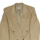 BOGNER Womens Beige Button Jacket L Polyester Blend Classic Tailored Plain
