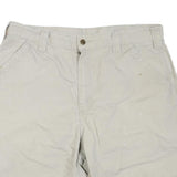 CARHARTT Mens Shorts Beige Casual Cotton Blend L W36 Workwear Durable Comfort