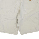 CARHARTT Mens Shorts Beige Casual Cotton Blend L W36 Workwear Durable Comfort
