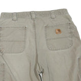 CARHARTT Mens Shorts Beige Casual L W36 Durable Workwear Utility Style