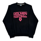 Holmen Football Russell Athletic Sweatshirt - Medium Black Cotton