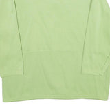 COSMOS Mens Green 1/4 Zip M Cotton Blend Sweatshirt Pullover Casual