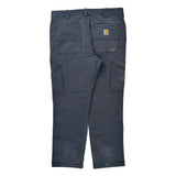 Carhartt Carpenter Trousers - 34W 30L Grey Cotton