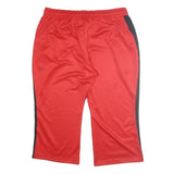 NIKE Mens Joggers Red & Black Relaxed Straight 2XL W36 L25 NBA Chicago Bulls