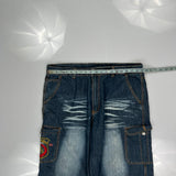 Avon Celli Cargo Shorts - 38″ Waist Acid Wash Denim