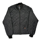 Dickies Quilted Liner Bomber Jacket - Medium Black Polyester
