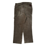 Tough Duck Carpenter Pants - 32W 30L Gray Cotton