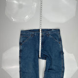 Lee Carpenter Jeans - 38W 30L Blue Cotton Blend