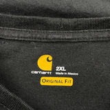 Carhartt Long Sleeve T-Shirt - 2XL Black Cotton