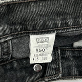 550 Levis Jeans - 38W 30L Gray Cotton
