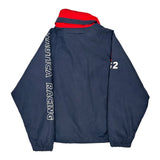Racing Nautica Spellout Windbreaker - Large Navy Cotton