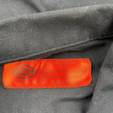 Dickies Short Sleeve Shirt - Large Black Polyester Blend