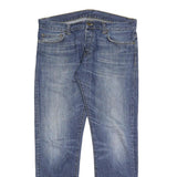CARHARTT Mens Regular Fit Blue Denim Jeans Button Closure W37 L32 Classic Style